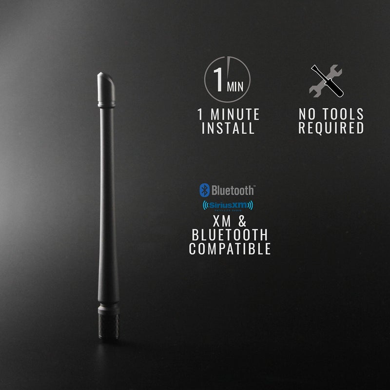 RYDONAIR Short Antenna Compatible with Harley Davidson 1989-2025, Internal Copper Coil for Enhanced Reception, 7 inches Rubber Antenna Replacement - Image 2